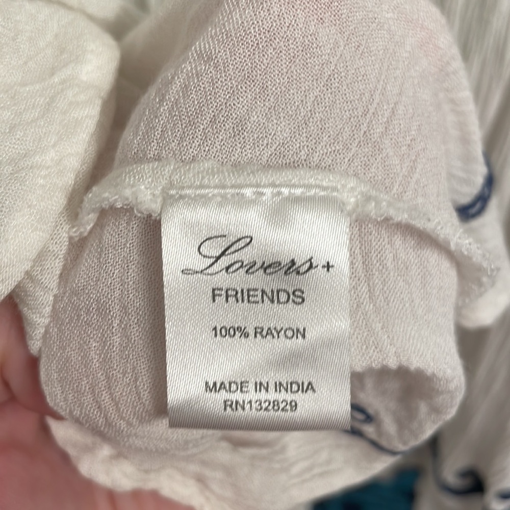 LOVERS + FRIENDS Embroidered Peasant Top - Picture 7 of 7